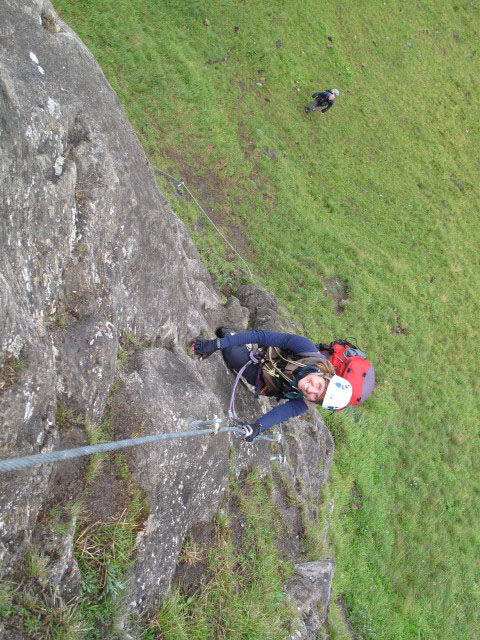 &Uuml;bungsklettersteig Kleine Scharte: Sonja (13. Aug.)