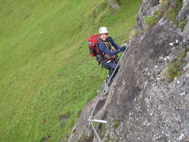 &Uuml;bungsklettersteig Kleine Scharte: Sonja (13. Aug.)