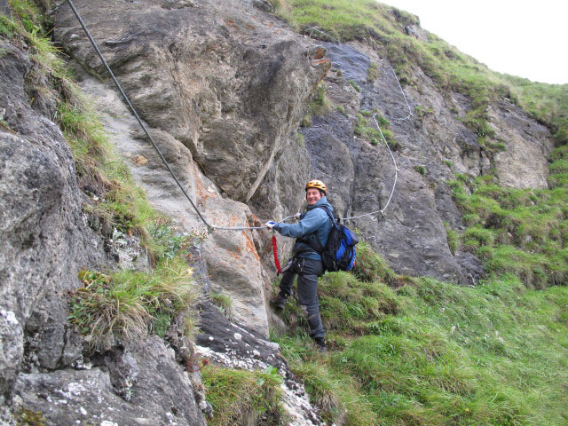 &Uuml;bungsklettersteig Kleine Scharte: Erich (13. Aug.)