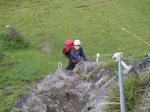&Uuml;bungsklettersteig Kleine Scharte: Sonja (13. Aug.)