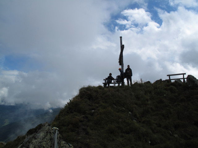 ?, Erich und Norbert auf der Hirschkarspitze, 2.106 m (13. Aug.)