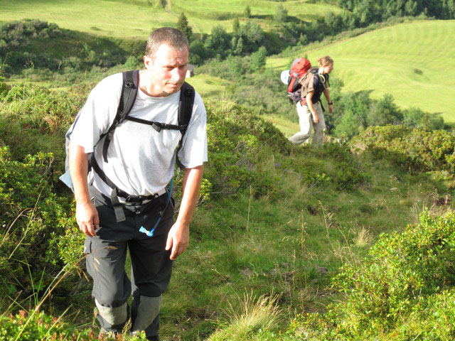 Erich und Sonja zwischen Groyerh&uuml;tte und Stanzscharte (13. Aug.)
