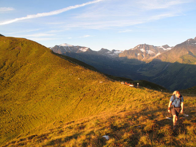 Norbert zwischen Stanzscharte und R&uuml;hrk&uuml;bel (14. Aug.)