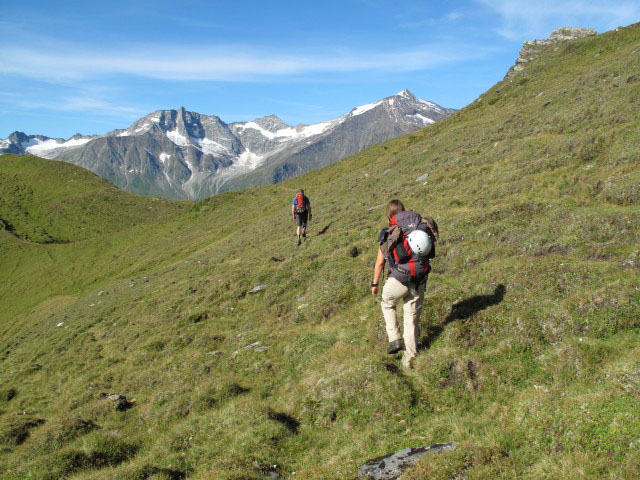 Norbert und Sonja zwischen Kalkbretterkopf und Gasteiner H&ouml;he (14. Aug.)