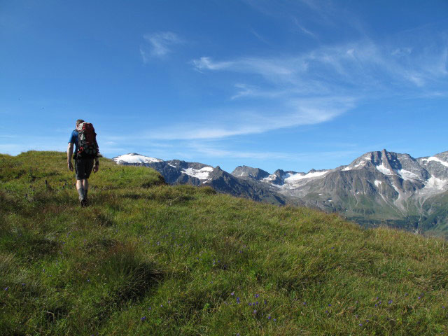 Norbert zwischen Gasteiner H&ouml;he und Mitterastenkopf (14. Aug.)