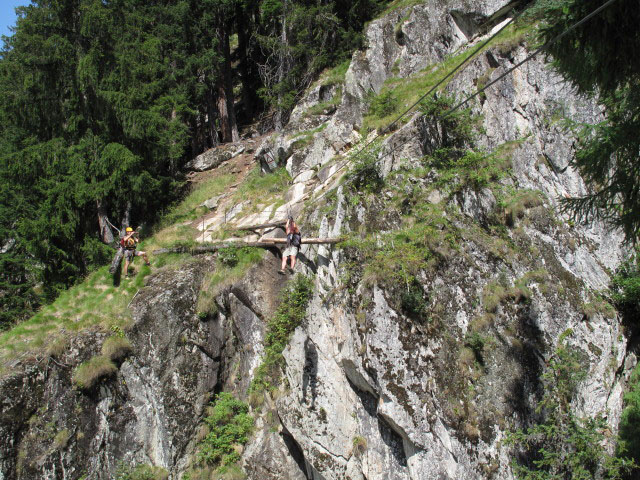 Axel in der Tyrolienne