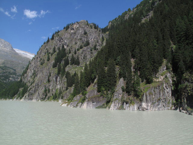 linke Uferroute von der Staumauer aus