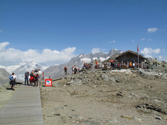 H&ouml;rli-Hitta bei der Bergstation der Eggishornbahn, 2.893 m