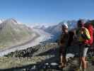 Andreas und ich zwischen Bergstation der Eggishornbahn und Eggishorn-Klettersteig