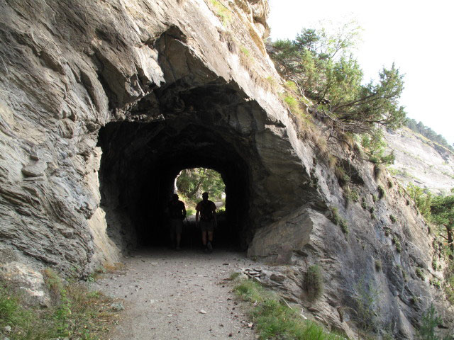 Axel und Andreas am H&ouml;henweg L&ouml;tschberg S&uuml;drampe zwischen Bietschtal-Viadukt und St. Germanerfl&uuml;e