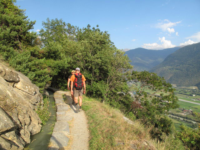 Axel und Andreas am H&ouml;henweg L&ouml;tschberg S&uuml;drampe zwischen Bietschtal-Viadukt und St. Germanerfl&uuml;e