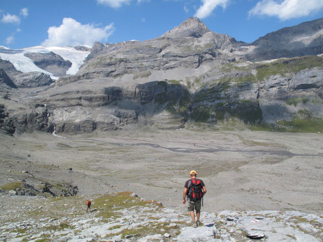Andreas und Axel zwischen Daubenhorn-Gletscher und L&auml;mmerenboden