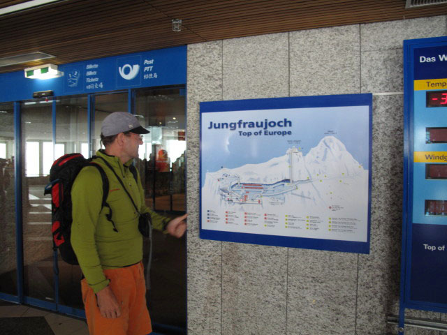 Andreas im Bahnhof Jungfraujoch, 3.454 m