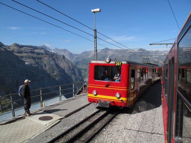 R 549 im Bahnhof Eigergletscher, 2.320 m