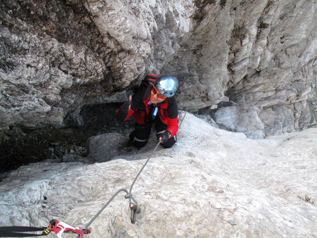Osteggh&uuml;tte-Klettersteig: Schl&uuml;sselstelle