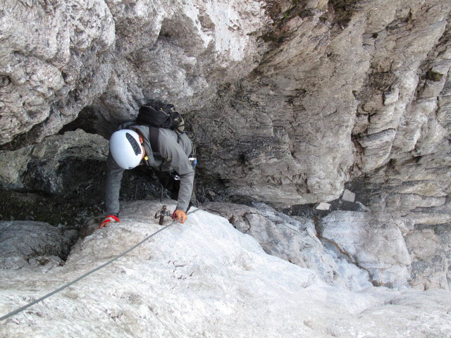 Osteggh&uuml;tte-Klettersteig: Schl&uuml;sselstelle