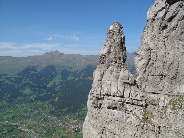 neben dem Osteggh&uuml;tte-Klettersteig