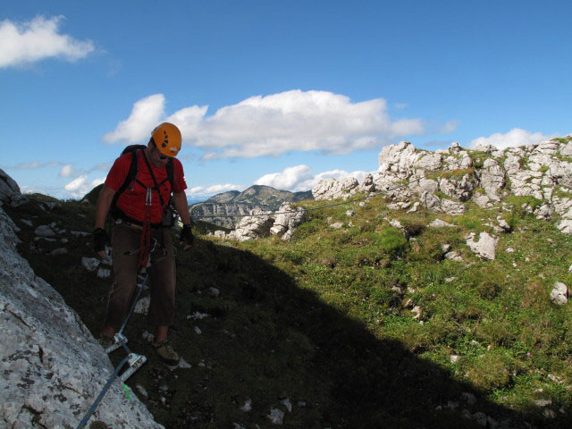 Hochkogel-Klettersteig: Axel im zweiten Teil