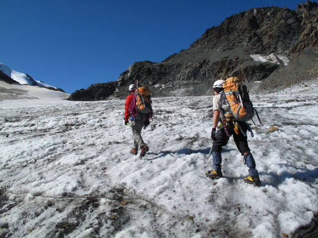Christoph und Gudrun am Mittelbergferner (10. Sep.)