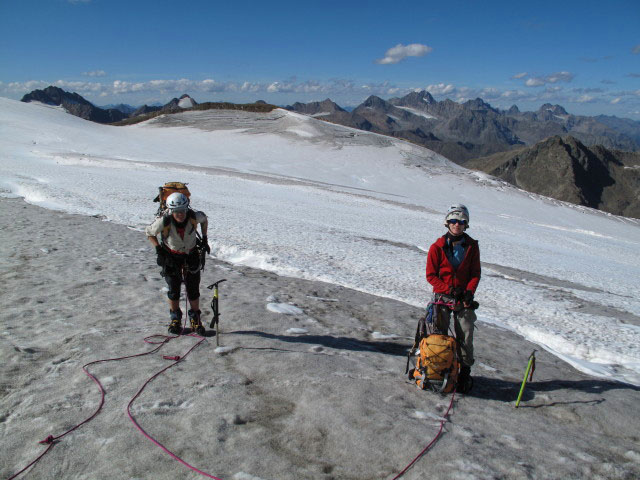 Gudrun und Christoph am Taschachferner (10. Sep.)