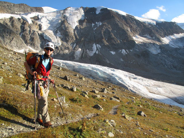 Christoph auf der Seitenmor&auml;ne des Taschachferners (10. Sep.)