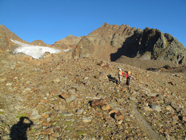 Christoph und Gudrun am Neuen Offenbacher H&ouml;henweg zwischen Weg 925 und Eiskasten (11. Sep.)