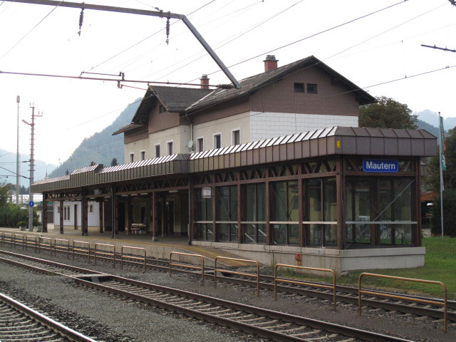 Bahnhof Mautern, 692 m (17. Sep.)