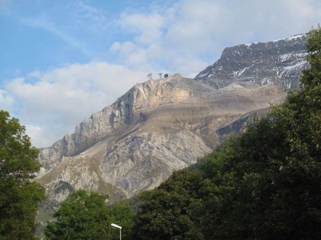 Mittelstation der Seilbahn Les Diablerets (24. Sep.)