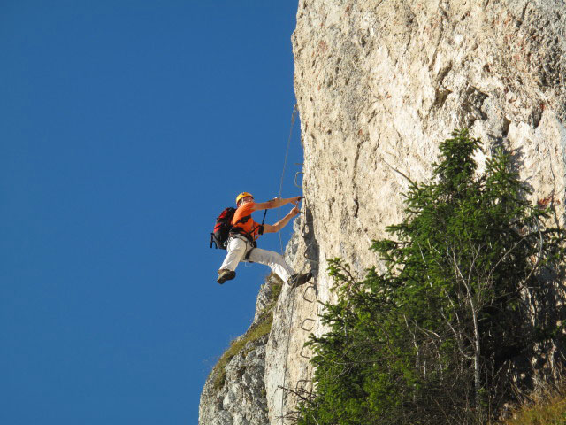 Gantrisch-Klettersteig: Andreas nach der Wandfluh-Traverse