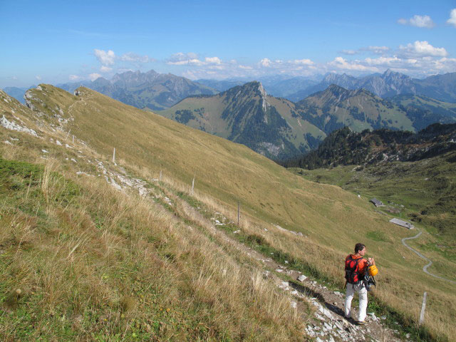 Andreas zwischen Grande Chaux de Naye und Grottes de Naye