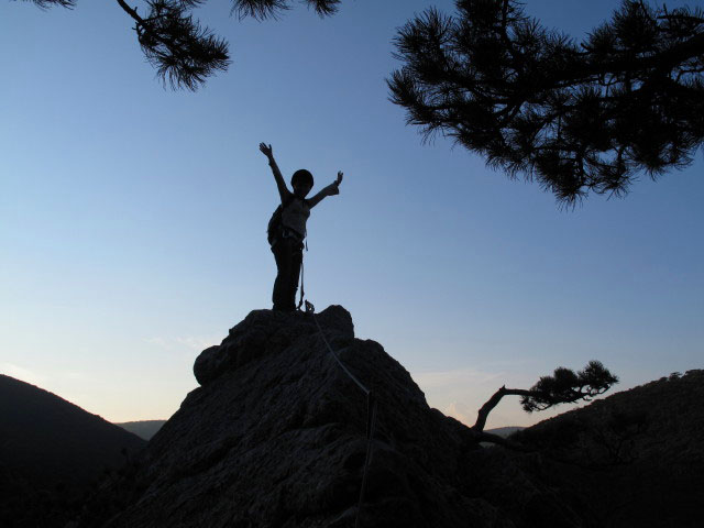 Diana am zweiten Gipfel