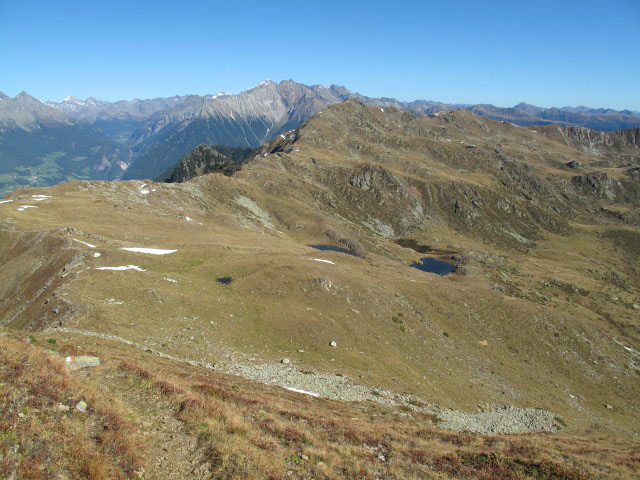 Pfunderer Höhenweg zwischen Bärentaler Spitze und Putzenhöhe (1. Okt.)