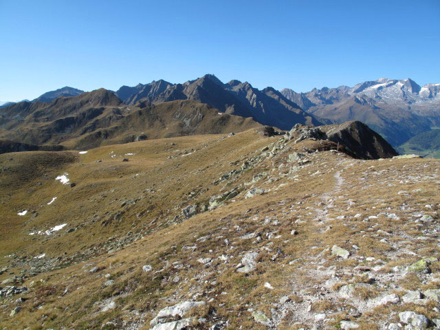 Pfunderer Höhenweg zwischen Putzenhöhe und Zwölferspitz (1. Okt.)