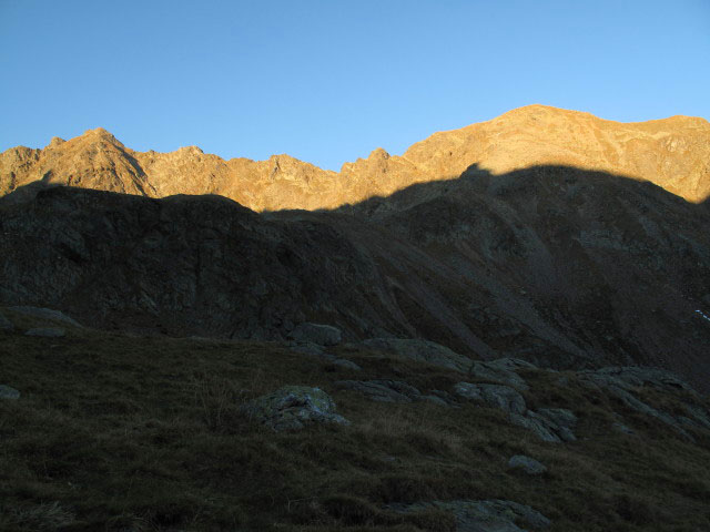 Kempspitz vom Pfunderer Höhenweg aus (1. Okt.)