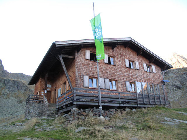 Tiefrastenhütte, 2.312 m (1. Okt.)