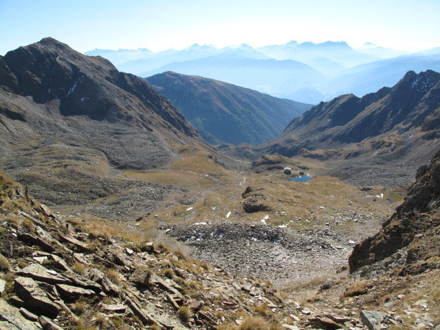 von der Hochs&auml;gescharte Richtung S&uuml;dosten (2. Okt.)