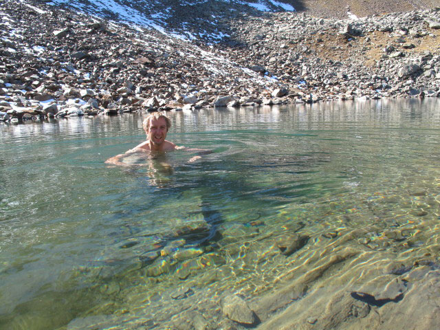 Ich im Goldsee, 2.440 m (2. Okt.)