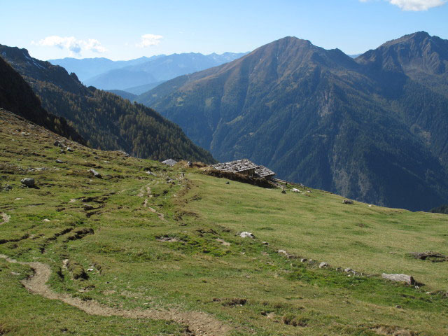 Pfunderer H&ouml;henweg auf der Gampisalm (2. Okt.)