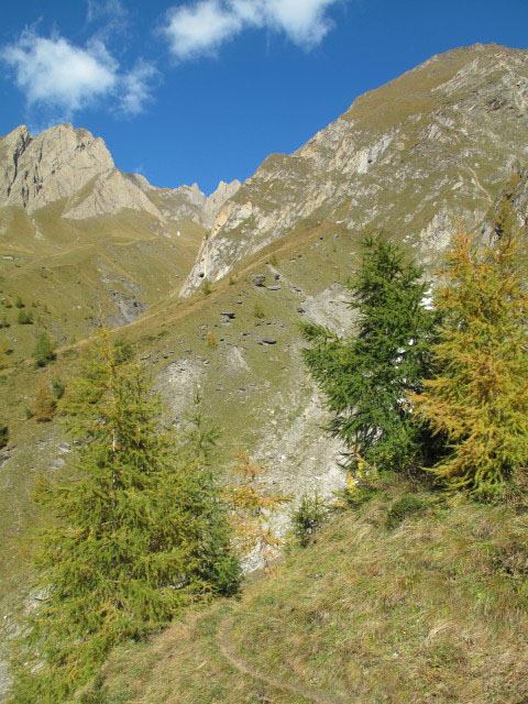 Pfunderer H&ouml;henweg zwischen Gruipaalm und Valzarer Bach (2. Okt.)