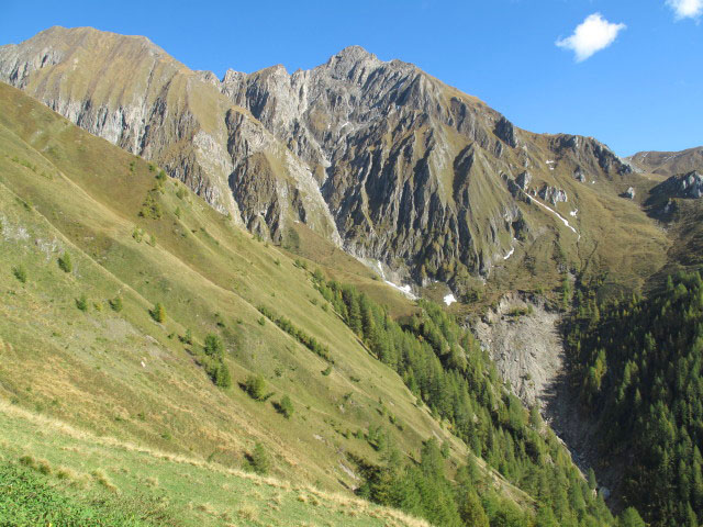 Pfunderer Höhenweg zwischen Gruipaalm und Valzarer Bach (2. Okt.)
