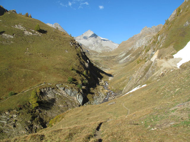 Pfunderer Höhenweg zwischen Kuhscharte und Eisbruggtal (2. Okt.)