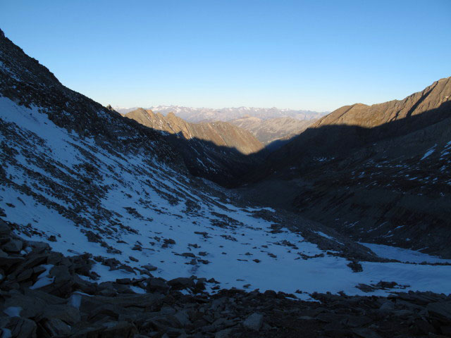 von der Unteren Wei&szlig;zintscharte Richtung Westen (3. Okt.)