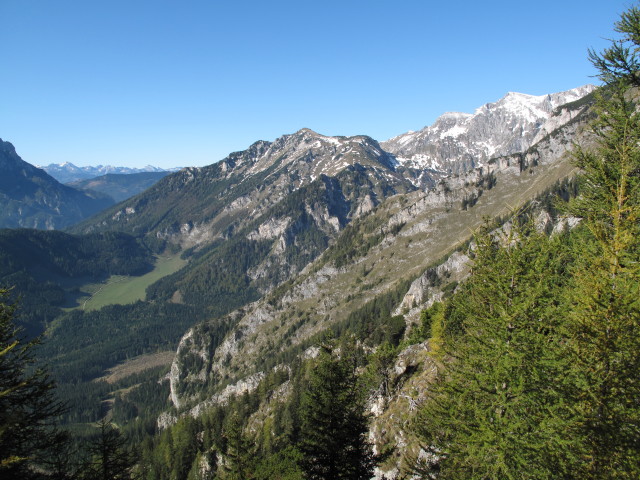 vom Grete Klinger-Klettersteig Richtung Westen (15. Okt.)