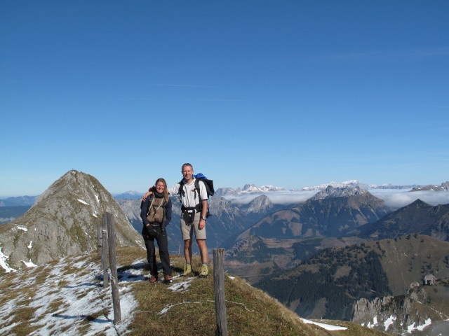 Sonja und ich am Speikkogel, 2.040 m (16. Okt.)