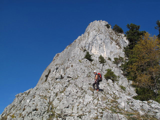Sommeraustein S&uuml;dostgrat: Sonja in der dritten Seill&auml;nge