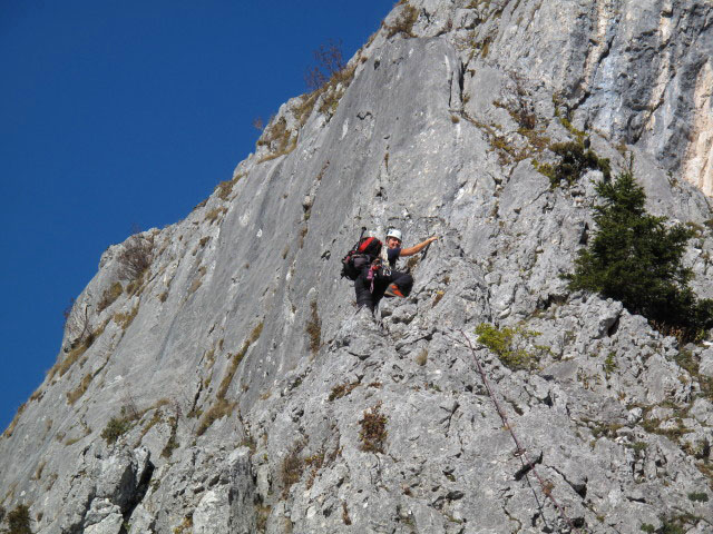 Sommeraustein S&uuml;dostgrat: Sonja in der dritten Seill&auml;nge
