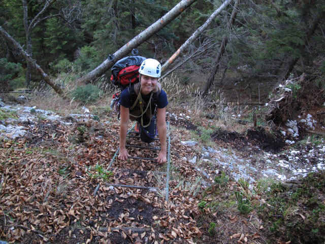 Sonja zwischen Sommeraustein und K&auml;ferwandl