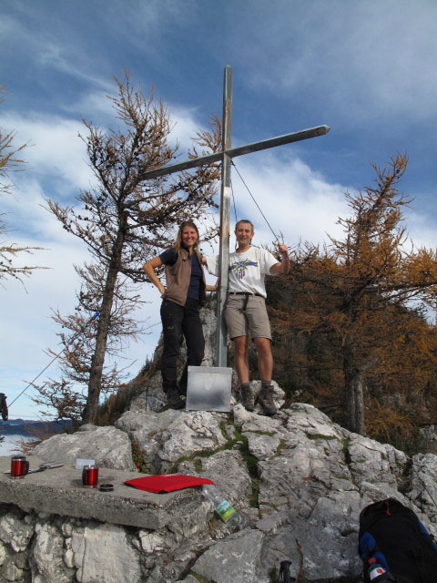 Sonja und ich am Schoberstein, 1.037 m