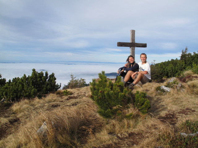 Sonja und ich auf der Brennerin, 1.602 m