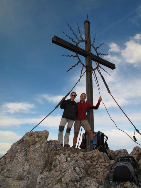 Carmen und ich am Steinernen J&auml;ger, 1.185 m